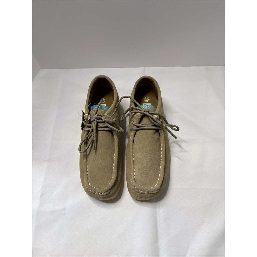 Drexlite Women’s Size 8 Tan Suede Lace Up Shoe - Picture 3 of 6